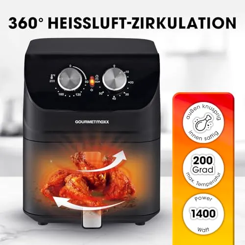 GOURMETmaxx Heißluftfritteuse