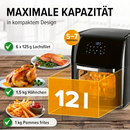 GOURMETmaxx Heißluftfritteuse UC 2