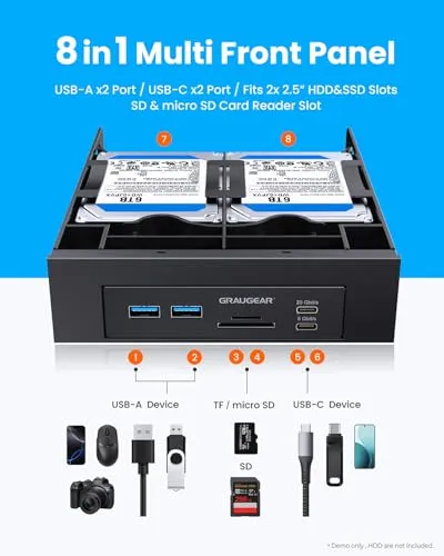 GRAUGEAR Frontpanel UC 5