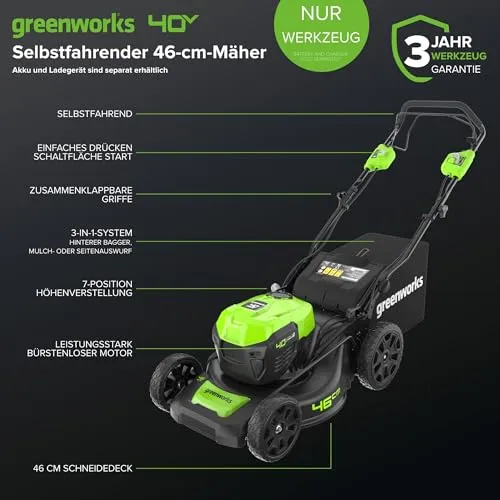 Greenworks GD40LM46SP 2