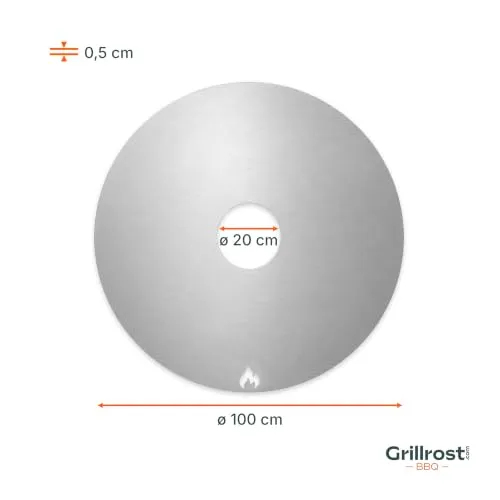 Grillrost.com Das Original Feuerplatte 5