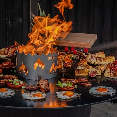 Grillrost.com Das Original Feuerplatte 80cm 2