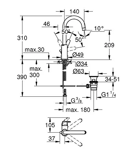 GROHE BauFlow 2
