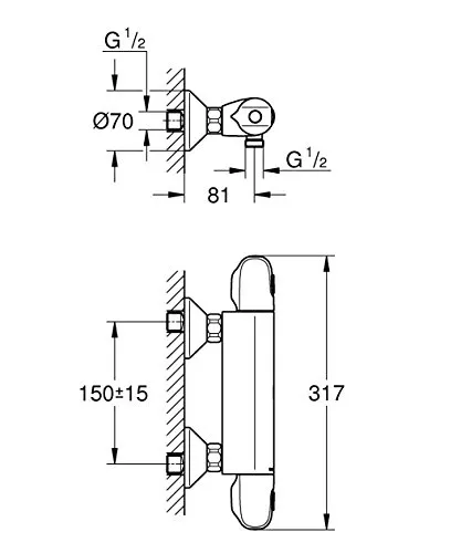 GROHE Grohtherm 1000 2