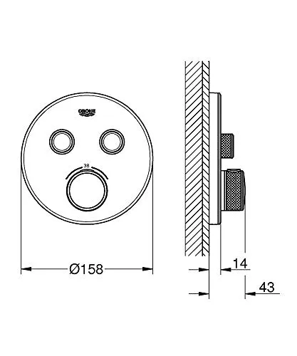 GROHE Grohtherm Smartcontrol 29151LS0 2