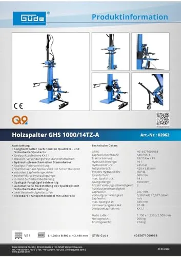 Güde GHS 1000/14TZ-A 6