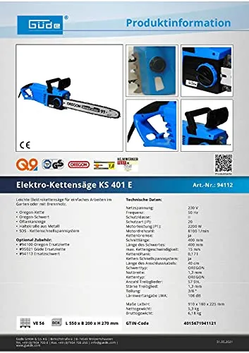 Güde KS 401 E 4
