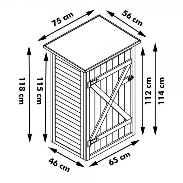 Habau 3103 Gartenschrank 3