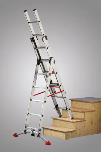 Hailo ProfiLOT 6700 Aluminium-Kombileiter 3-teilig 4
