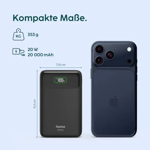 Hama Power Bank 20.000 mAh 4