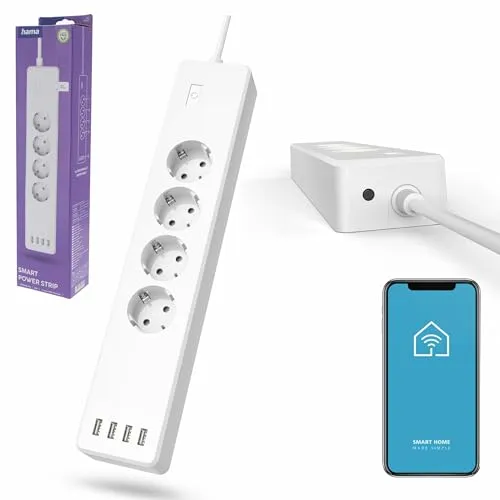 Hama Smarte WLAN-Steckdosenleiste 4-fach