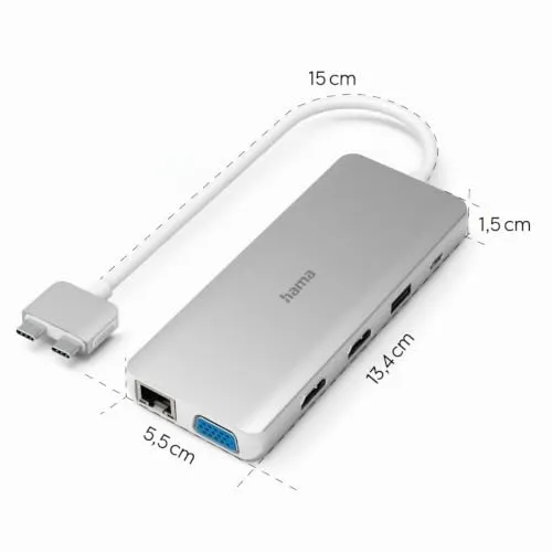 Hama USB C Hub 12 Ports 5