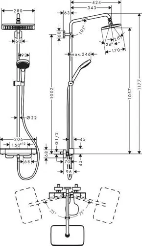 hansgrohe Croma E 2