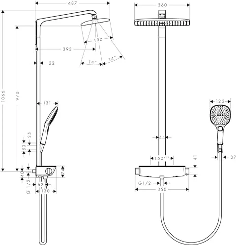 hansgrohe Raindance Select E 4