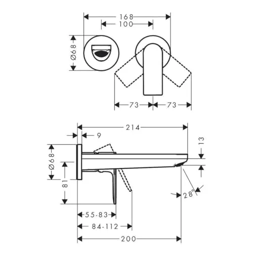 hansgrohe Rebris E UC 2