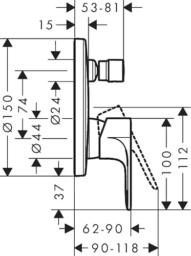 hansgrohe Rebris S 5