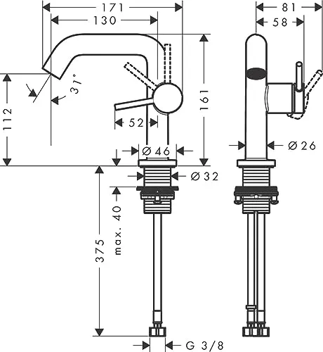hansgrohe Tecturis S 4