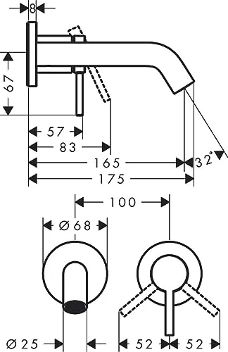 hansgrohe Tecturis S UC 5