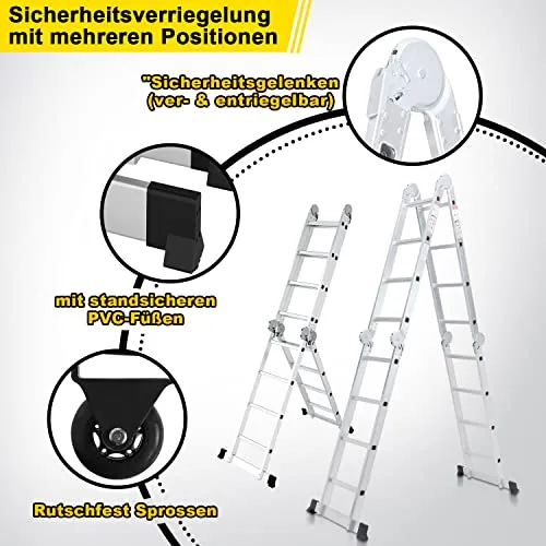 Herrselsam Mehrzweckleiter 4x4 4
