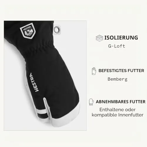Hestra Armee Leder Heli Ski 3 Finger 3