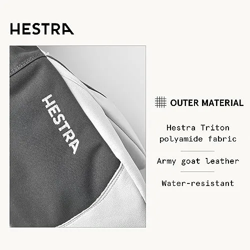 Hestra Armee Leder Heli Ski 3 Finger Handschuh 2