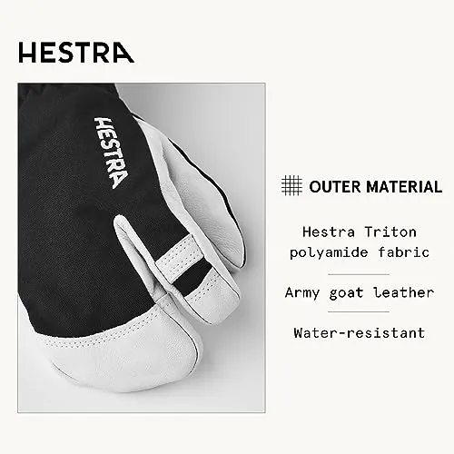 Hestra Armee Leder Heli Ski jr 3-Finger 2