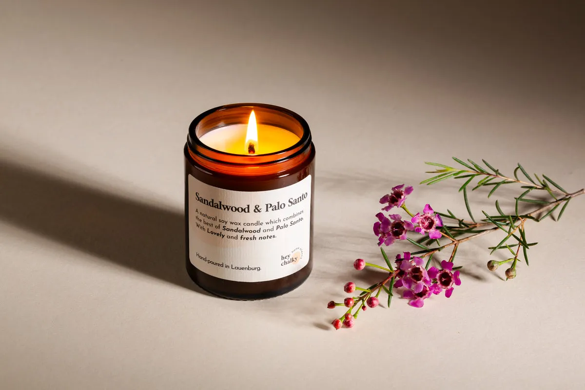 Sandalwood & Palo Santo 100 g Kerze 2