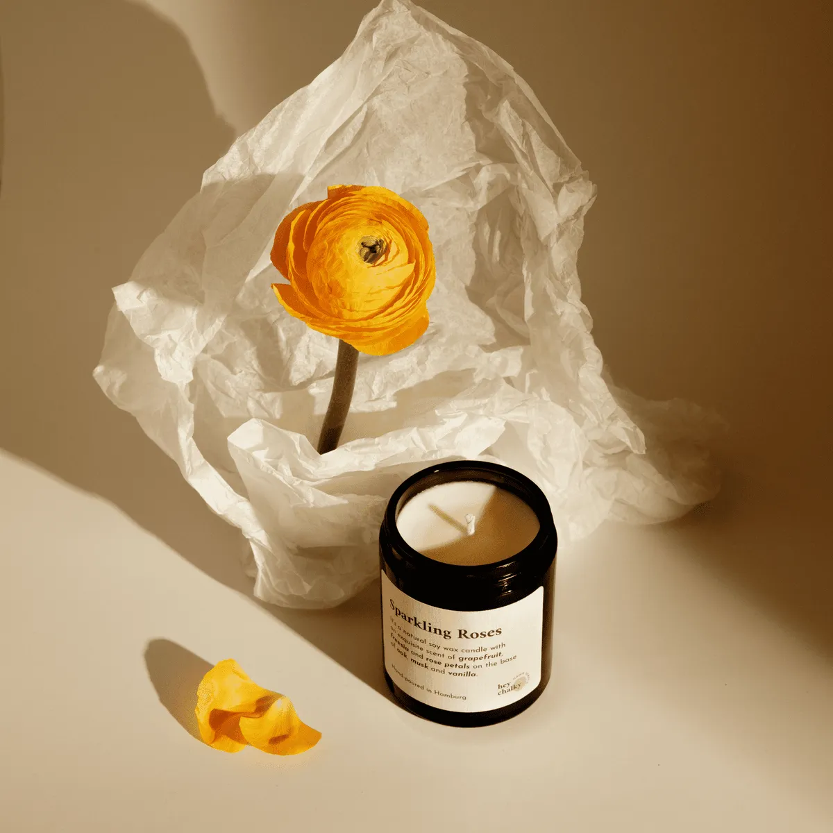 Sparkling Roses 155 g. Kerze 2