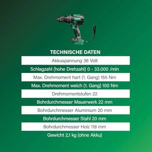 HiKOKI Akku-Schlagbohrschrauber 3