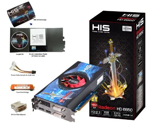 HIS Radeon HD 6850 IceQ X Turbo H685QN1GD 2