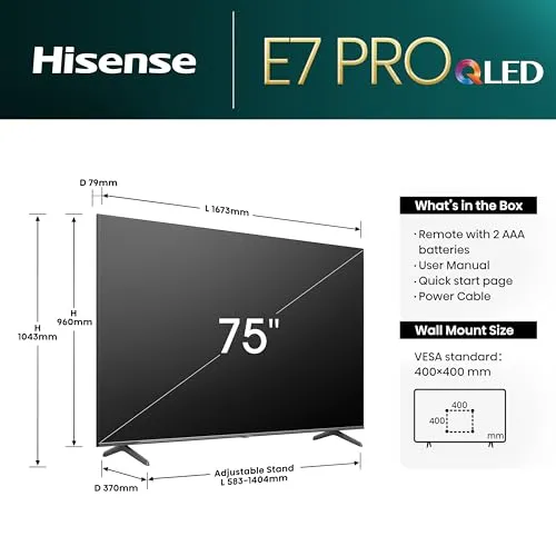 Hisense 75E7NQ Pro