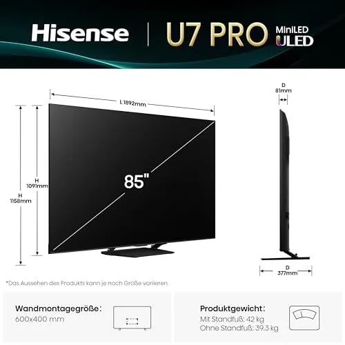 Hisense 85U7Q Pro