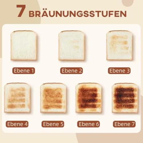 HOMCOM 4-Scheiben-Toaster 5