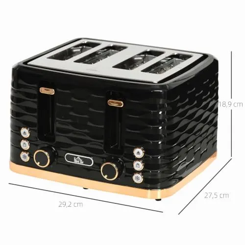HOMCOM 4-Scheiben-Toaster 7