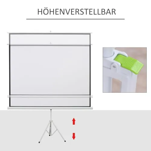 HOMCOM Beamer Leinwand 100 Zoll 2