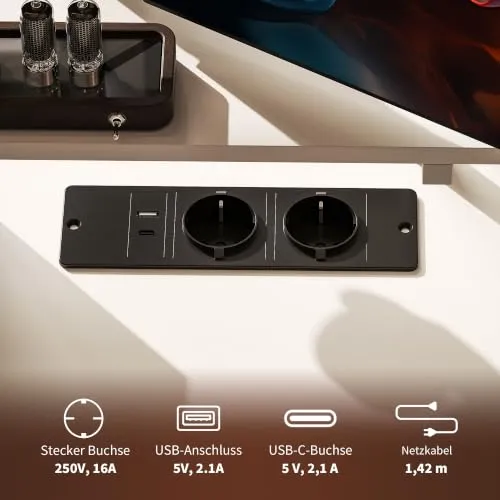 HOMCOM Gaming Tisch L Form 3