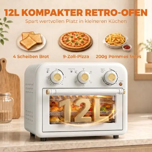HOMCOM Heißluftfritteuse Mini 3