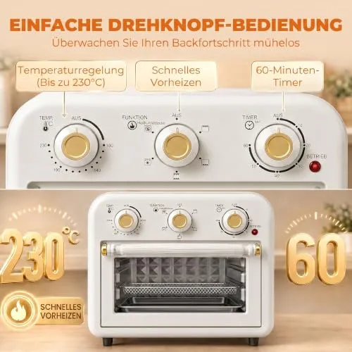 HOMCOM Heißluftfritteuse Mini 4