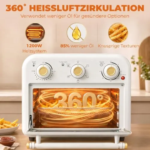 HOMCOM Heißluftfritteuse Mini 5