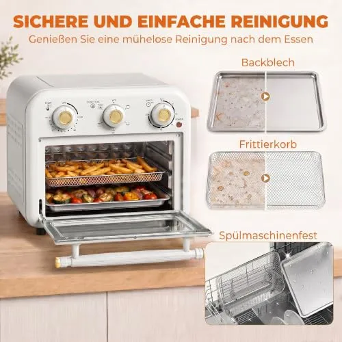 HOMCOM Heißluftfritteuse Mini 6