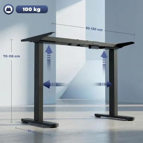 HOMCOM Höhenverstellbarer Schreibtisch UC 2