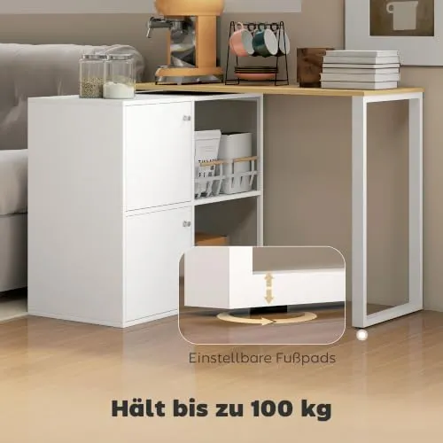 HOMCOM L-förmig 360° drehbar 6