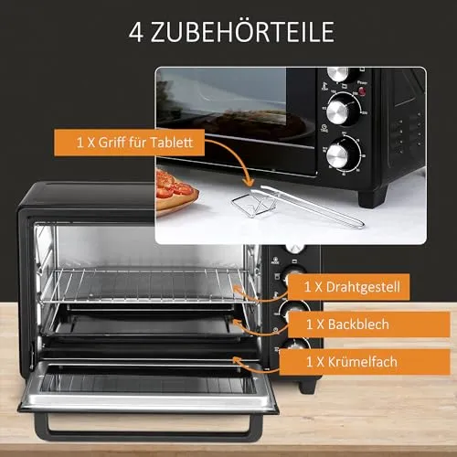 HOMCOM Mini Backofen 6
