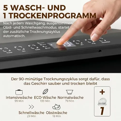 HOMCOM Mini Geschirrspüler 4