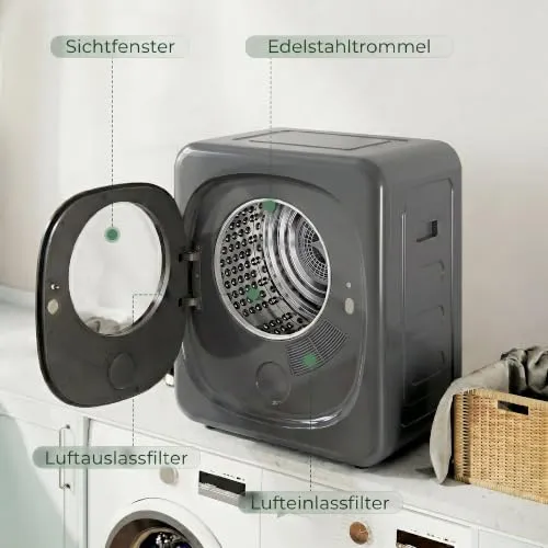 HOMCOM Mini Wäschetrockner 4