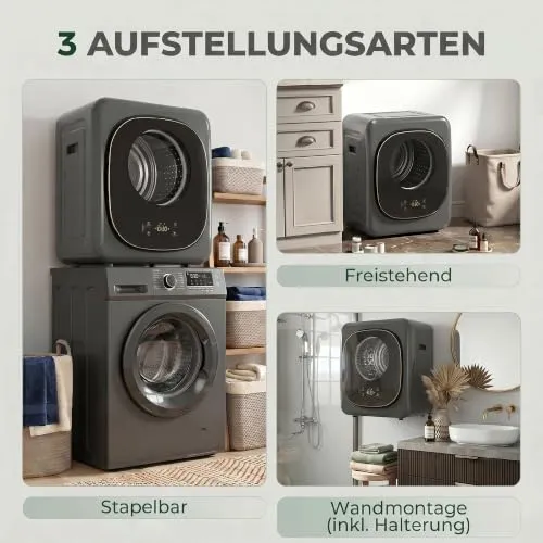 HOMCOM Mini Wäschetrockner 5