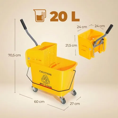 HOMCOM Putzwagen 2