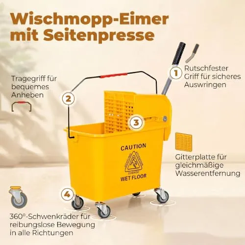 HOMCOM Putzwagen 3
