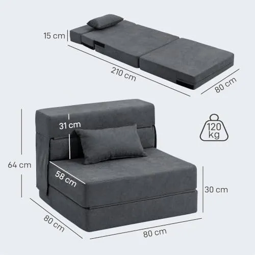 HOMCOM Schlafsessel UC 2