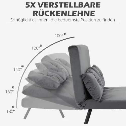 HOMCOM Schlafsofa 4 in 1 5